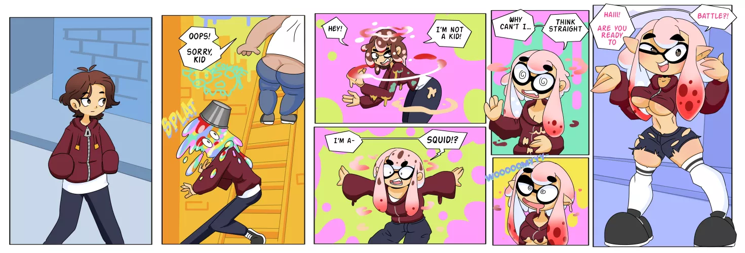 Splatte-tuni (M Human -> F inkling) by geminim  by 66699966699966699960