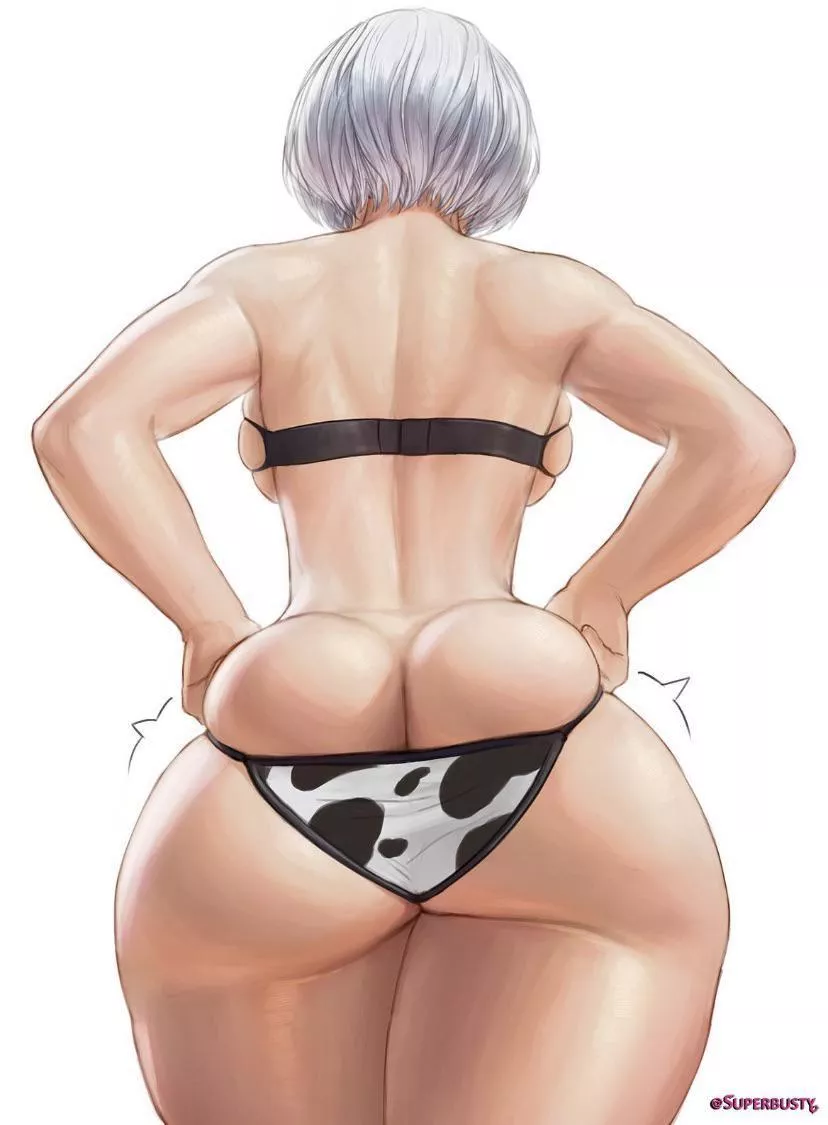 (SuperBusty) 2b in a tight cow bikini posted by meowwwmiss