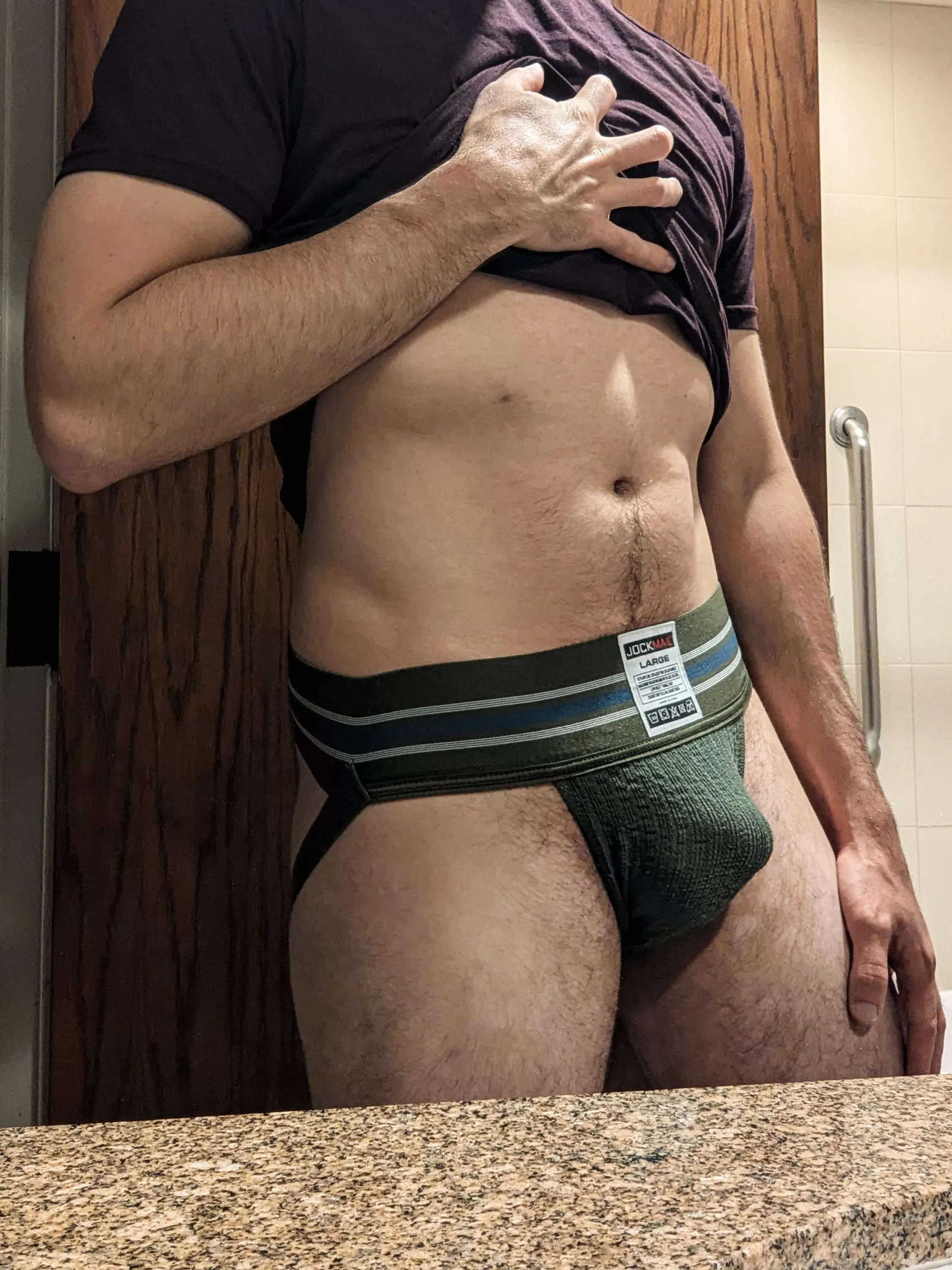 This green 💚 jockstrap 🩲 is my favorite! posted by pnw25