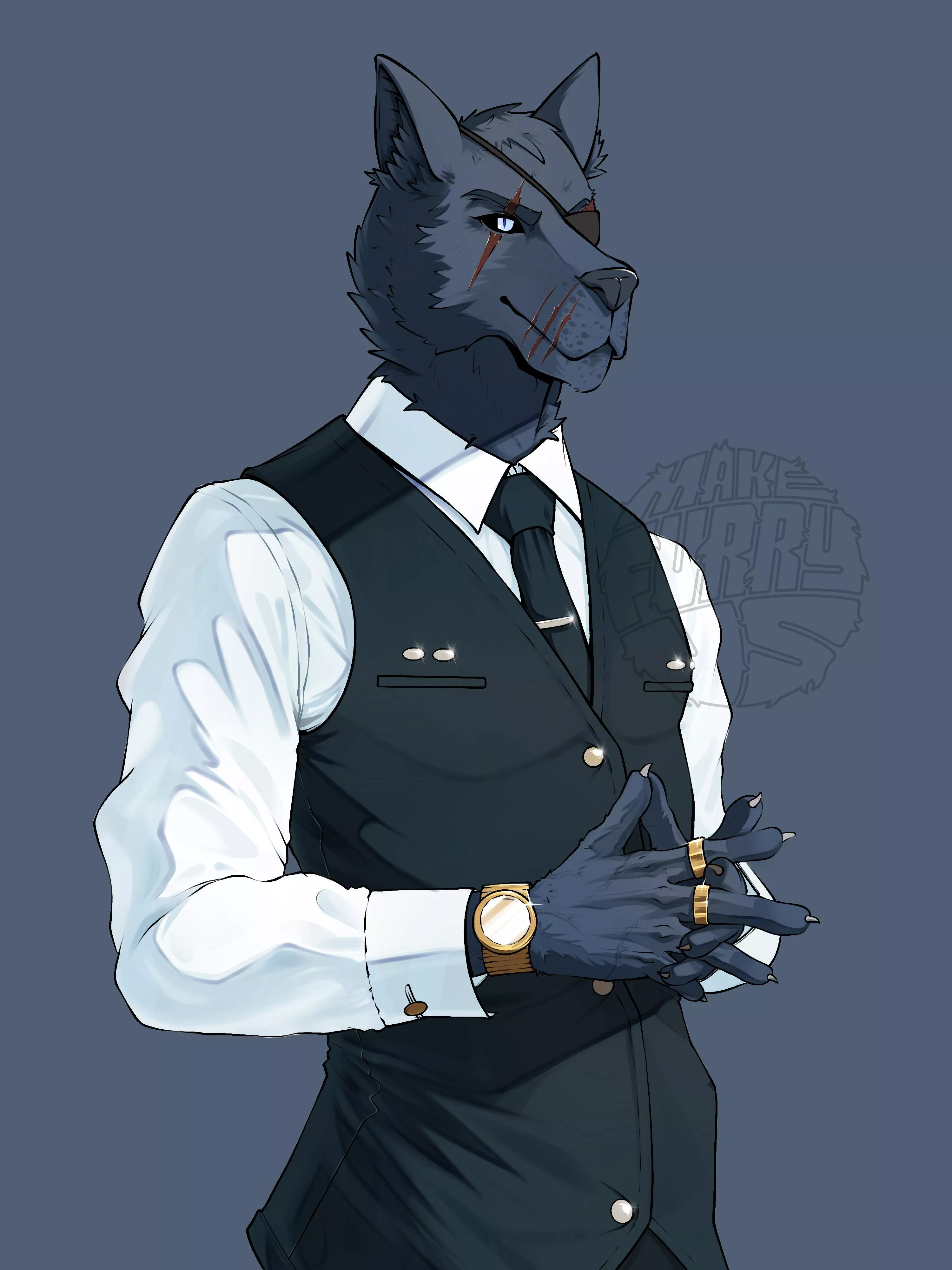 Your loyal butler (art by me) posted by setengahsadar131