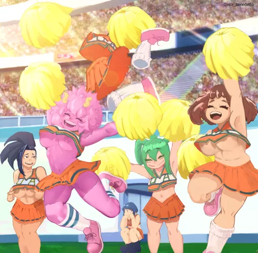 Cheerleader scene redraw (OC) by Vice_Benedetto