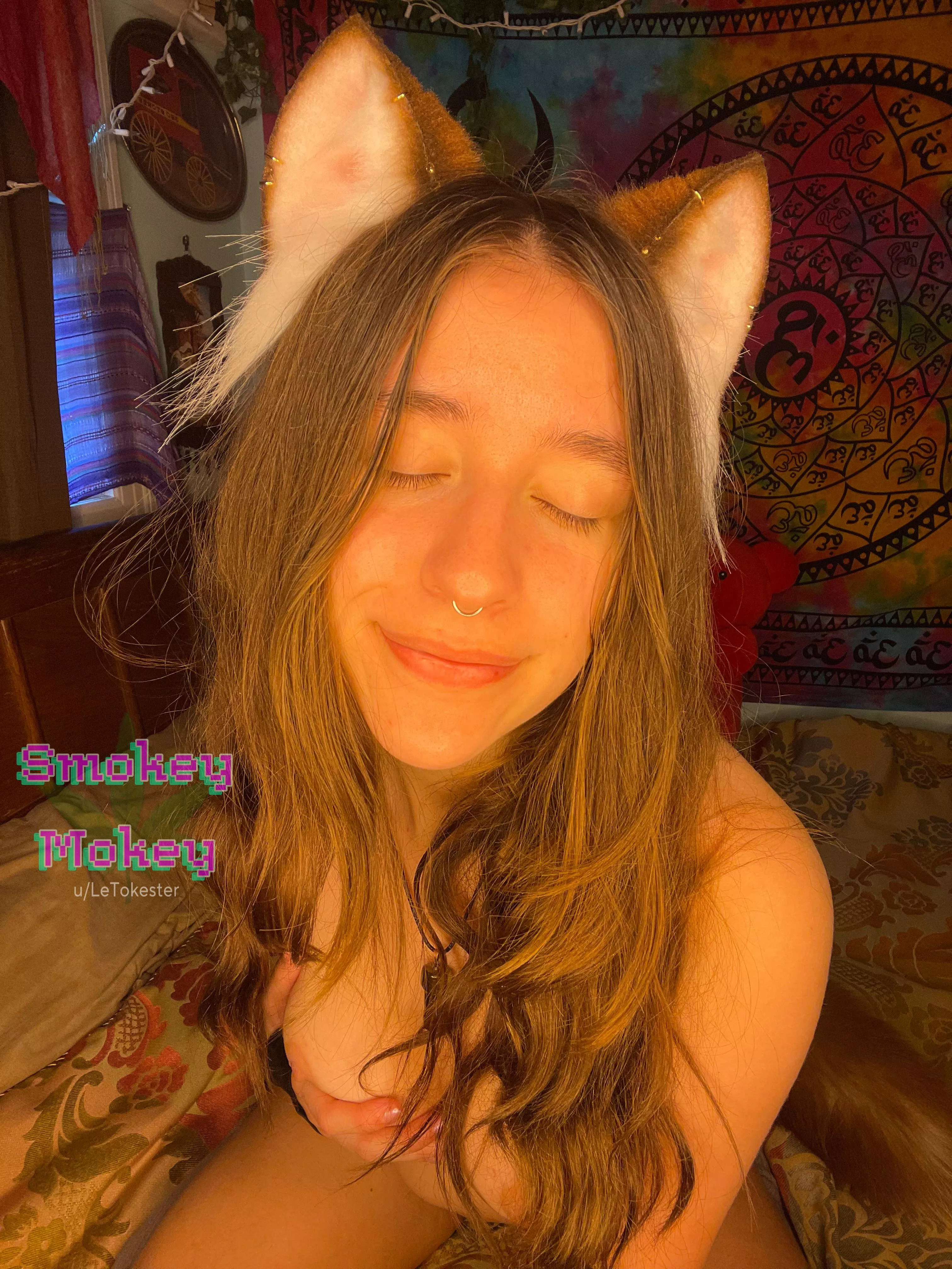 Cute puppy gf smiles :p [OC] posted by LeTokester