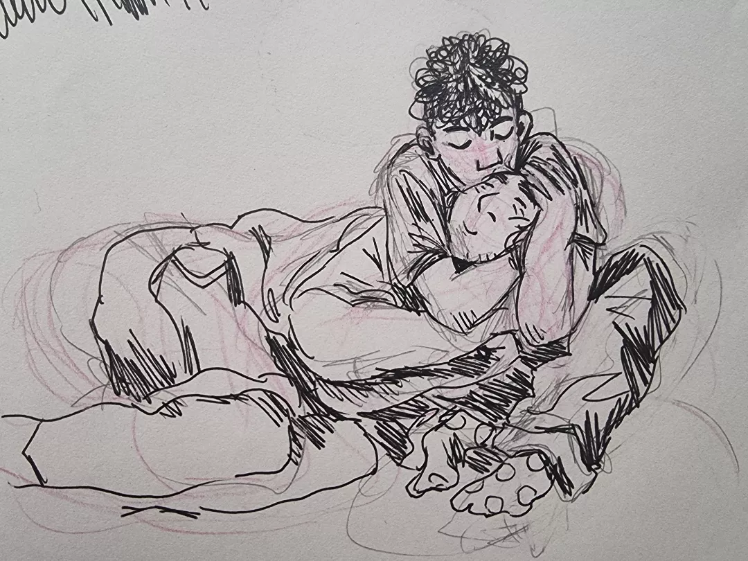 Got them in a chokehold ❤️ (oc) by stupiddquestionsonly