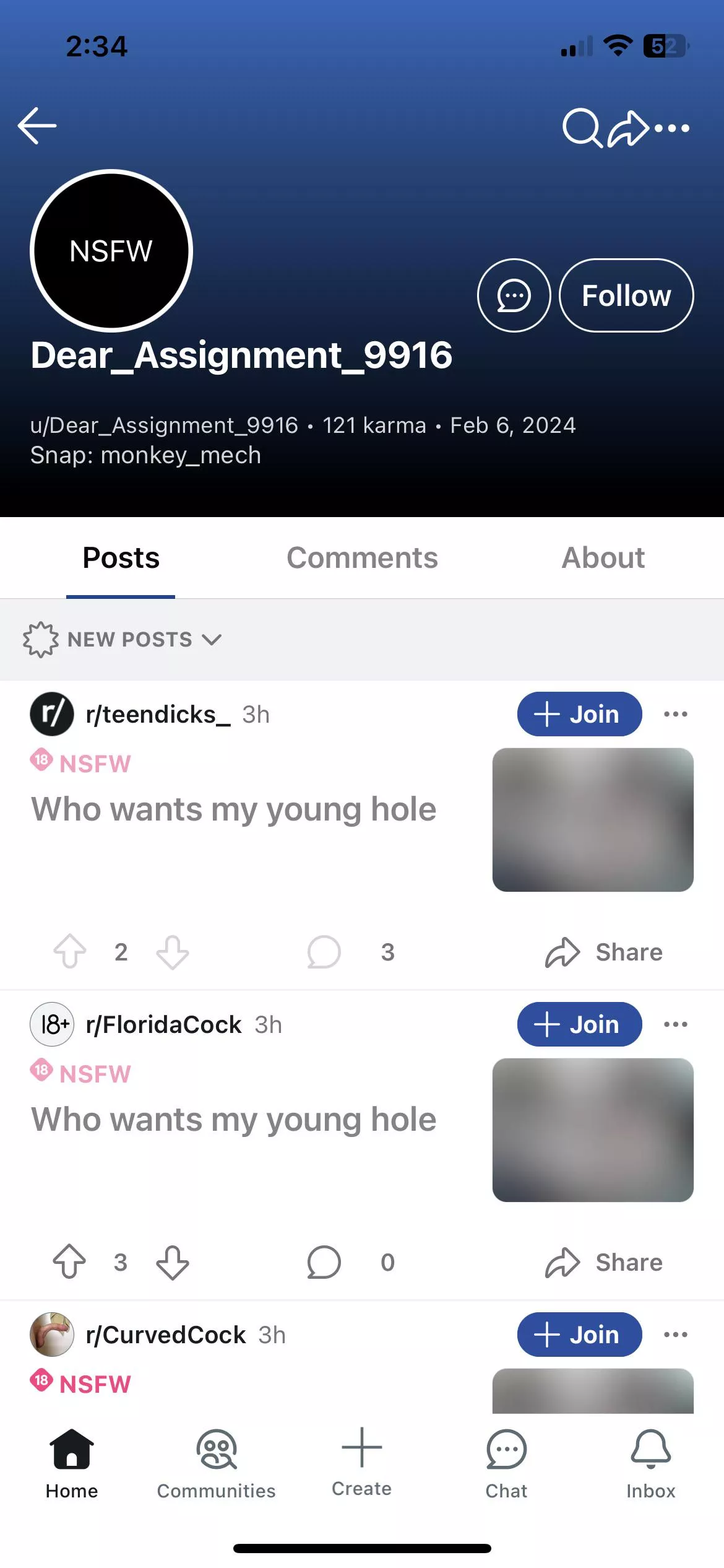 Guys beware this acc is going on profiles and stealing pics! posted by Responsible_Shock_18