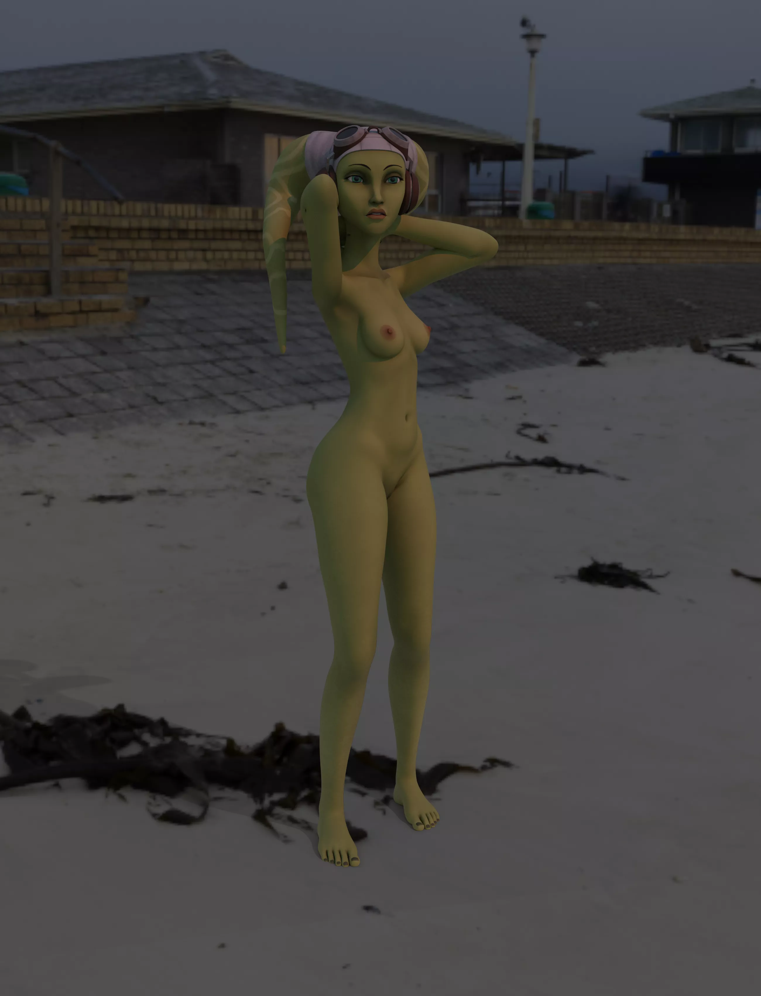 Hera at the beach [Stangil] posted by Stangilstrap