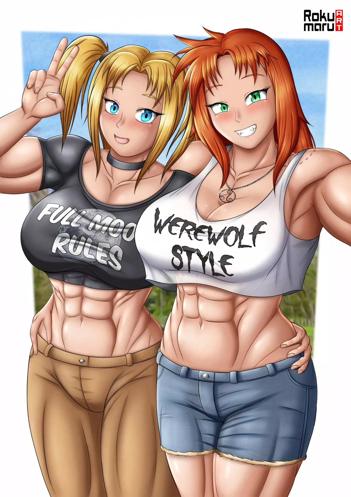 Jessica & Susan selfie (RokumaruArt) [Original]  posted by RokumaruArt