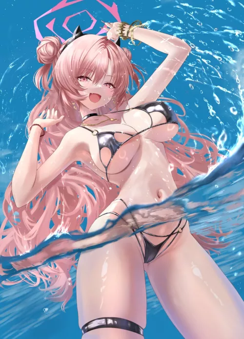 Kiara taking a swim by dk20199
