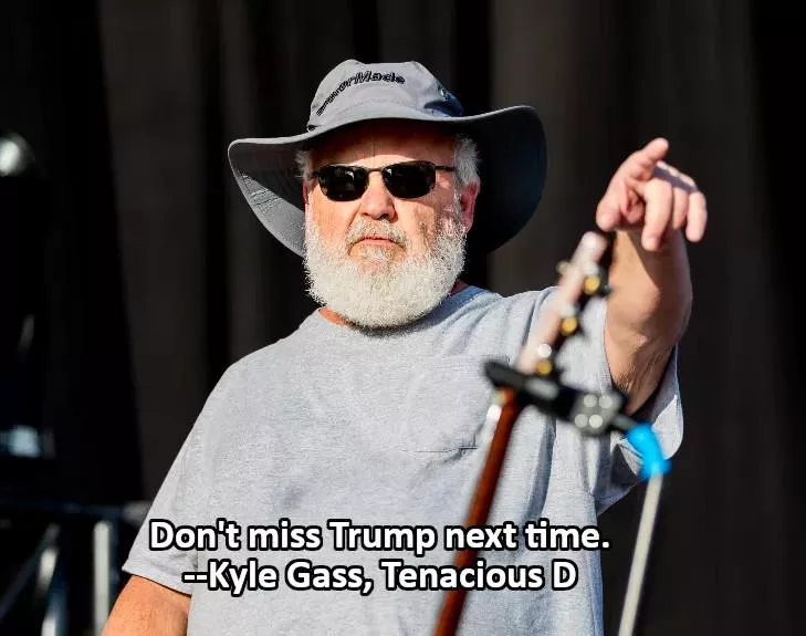 Kyle Gass is a hero and a patriot. It's Tenacious D week at TooCuteForPorn! posted by privateSubMod