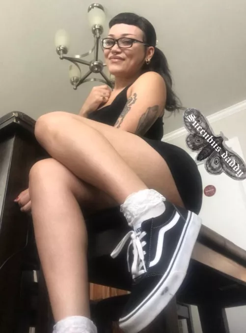Looking innocent, but I wasn’t wearing any underwear  by Fetish-foot-job
