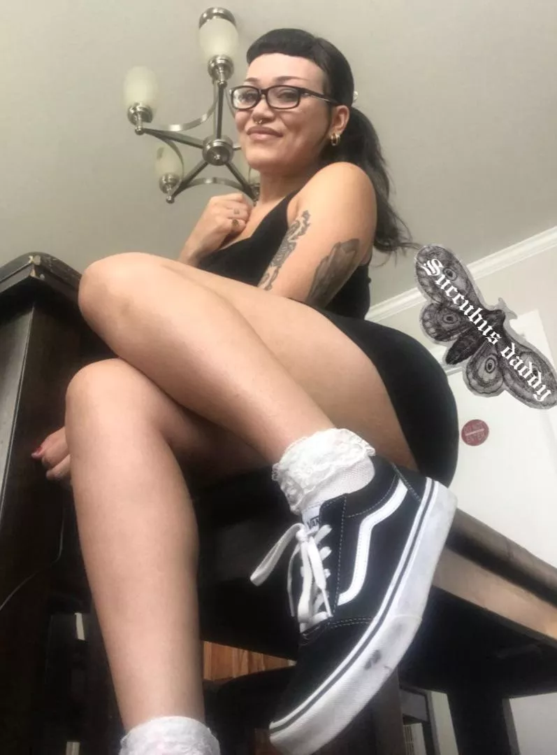 Looking innocent, but I wasn’t wearing any underwear  posted by Fetish-foot-job