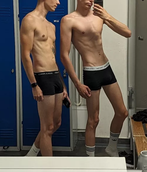 Sunday is for a long, sweaty workout followed by a hot, steamy shower with me and my buddy. Do you agree? by Boyzmeetworld