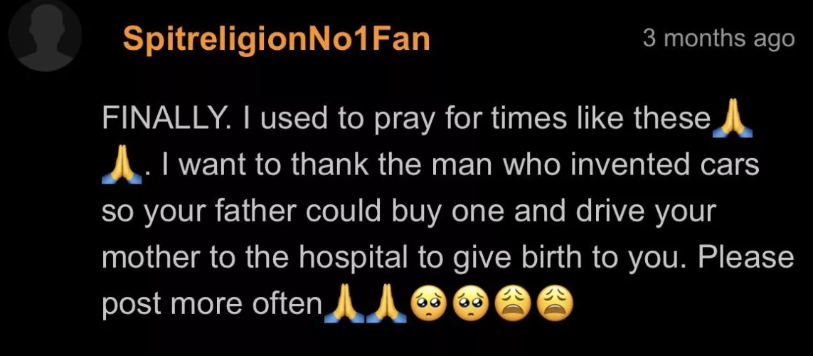 Thank God for cars. by Whitespider121