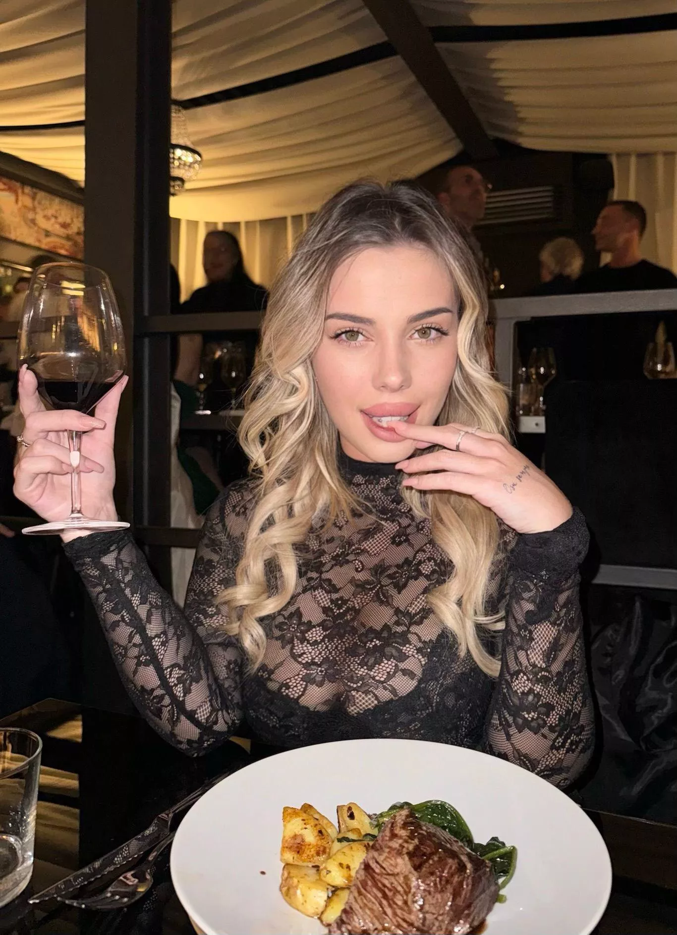 A glass of wine together, what could possibly happen posted by Giorgiabaiby