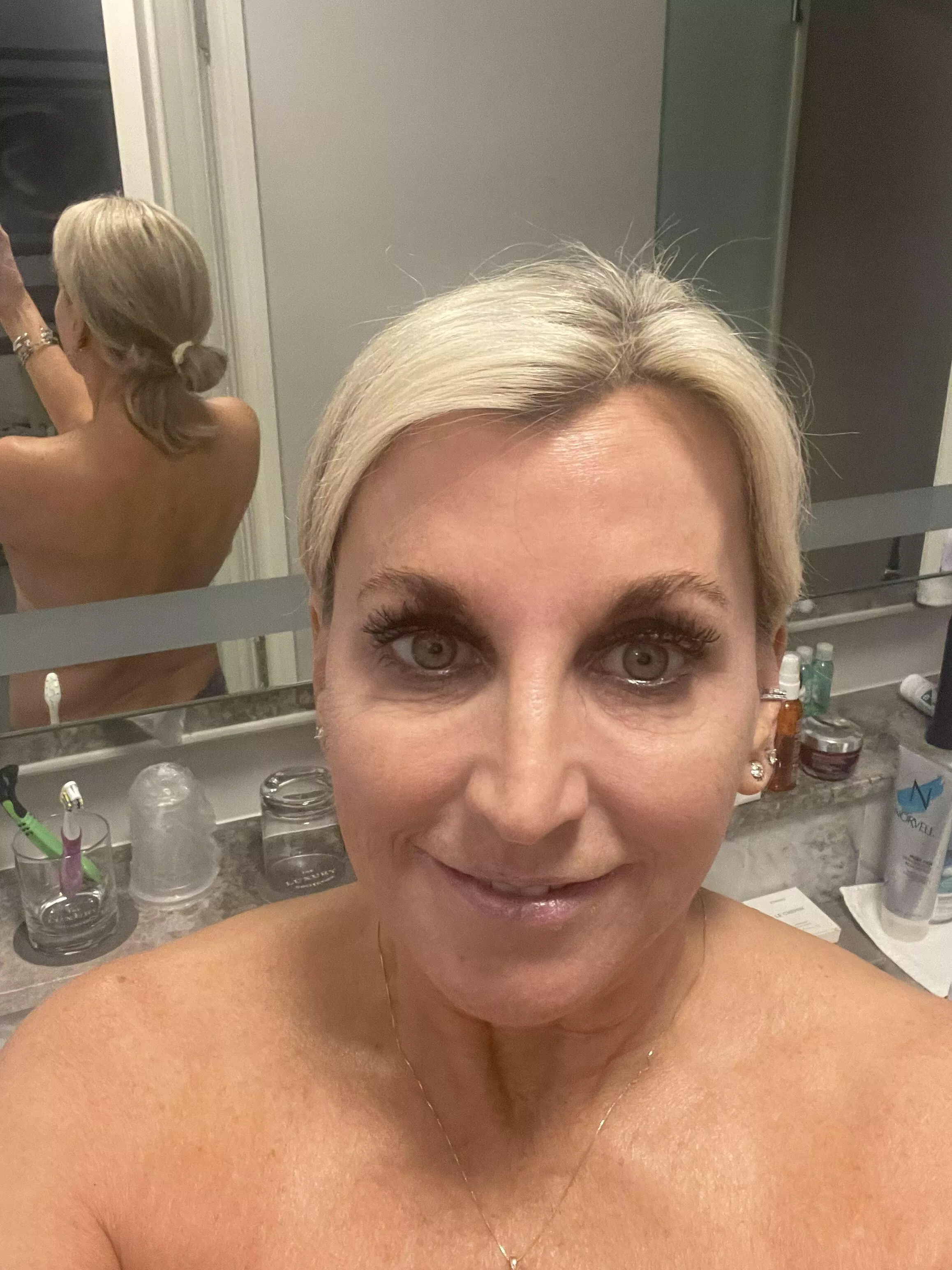 Could be the Selfie that says it all for me. NC Wife (F51) posted by hpcolor927