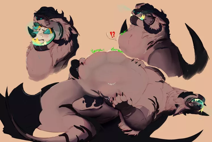 {image} feed em to the monster (art by me @meaty_momster on twt)  by RoughNeighborhood597