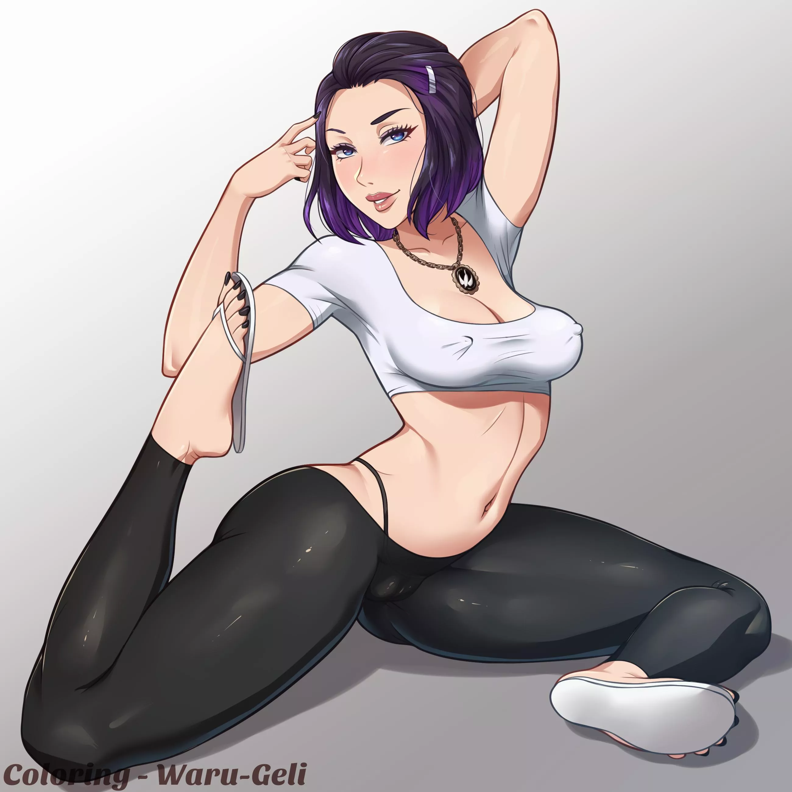 Sally Doing Yoga (Waru-Geli and LMSketch) [Original] posted by TheDerpSpoon