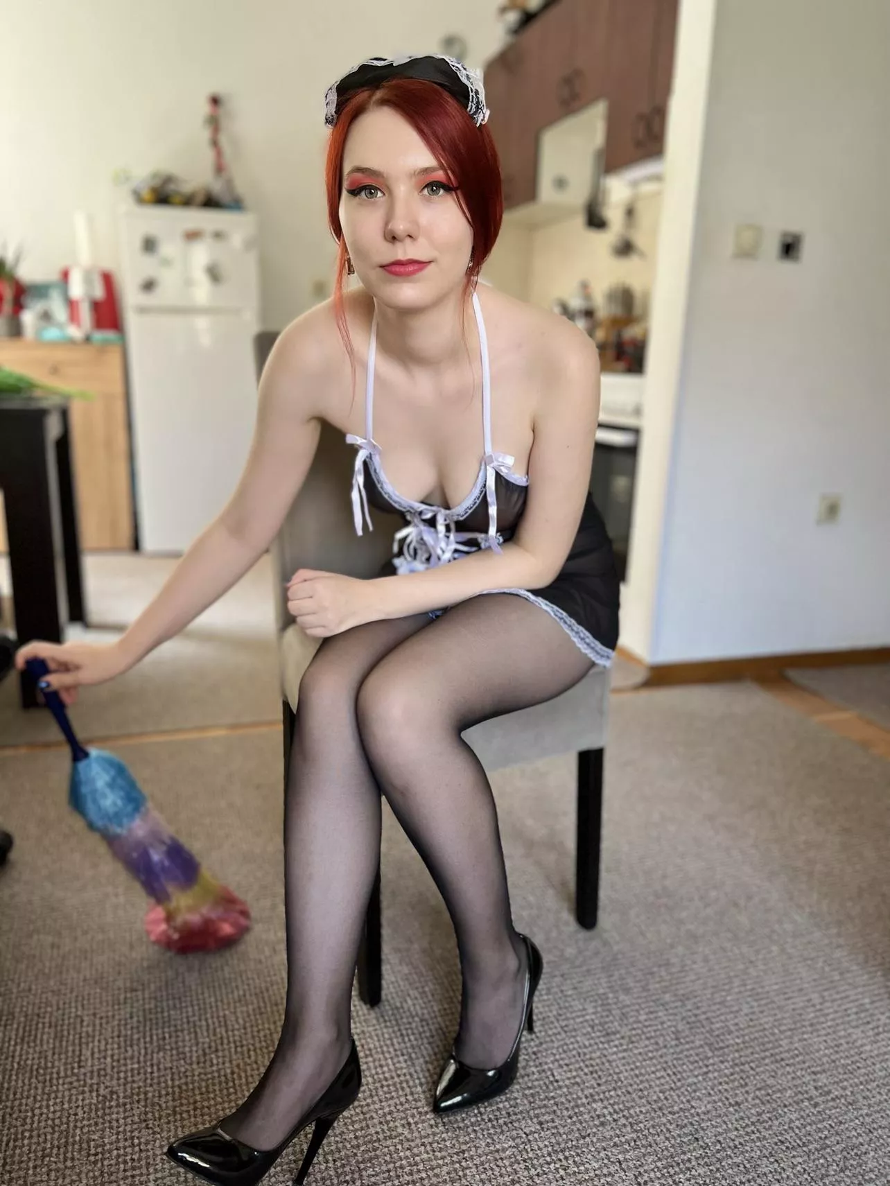 Sheer black pantyhose for you  posted by ichigo_emaa