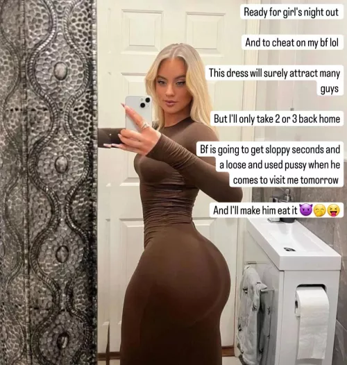 What your girl posts on her private slutty ig by Captionsforever