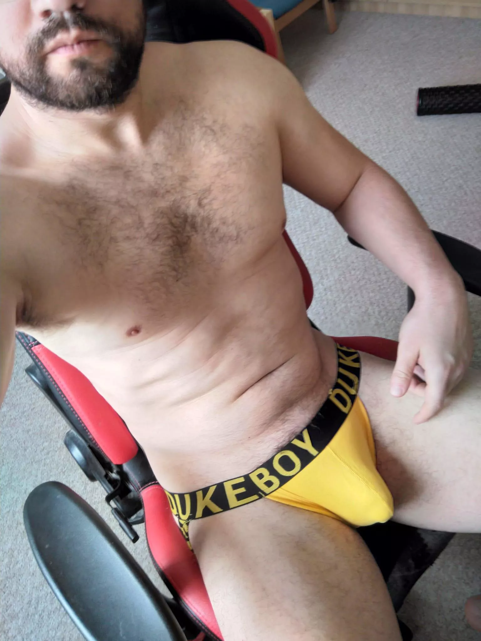 Yellow gear posted by HairyStringsLover