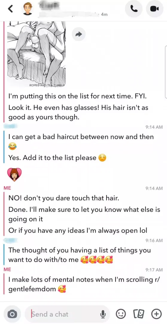 Feeling really lucky lately to have found a new subby fwb. He's been nothing but a good boy 💕 posted by curlyG1rlx