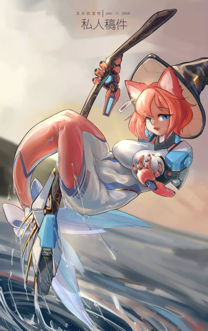 Is this a bird? This is a plane? No. This is a cyberwitch-mermaid-catgirl posted by Snoo-67661