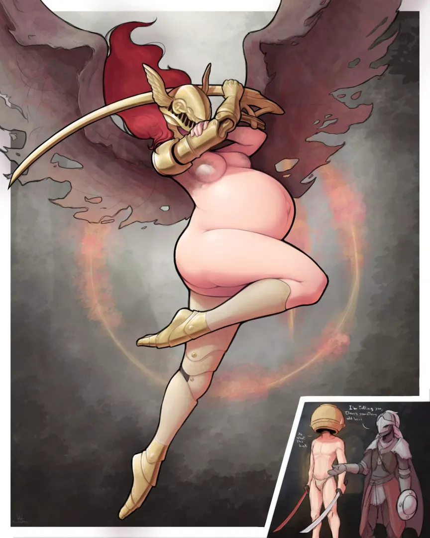 Malenia, Blade of Pregnancy by HeavyLancerthe8th