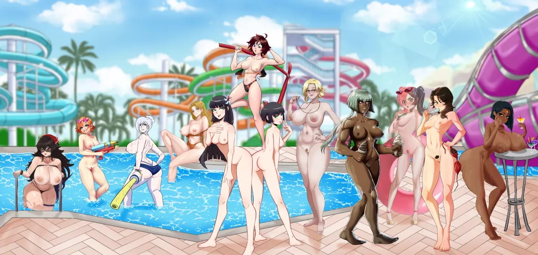 NSFW version of RWBY Water Park from The Never Artists. by CapAccomplished8072
