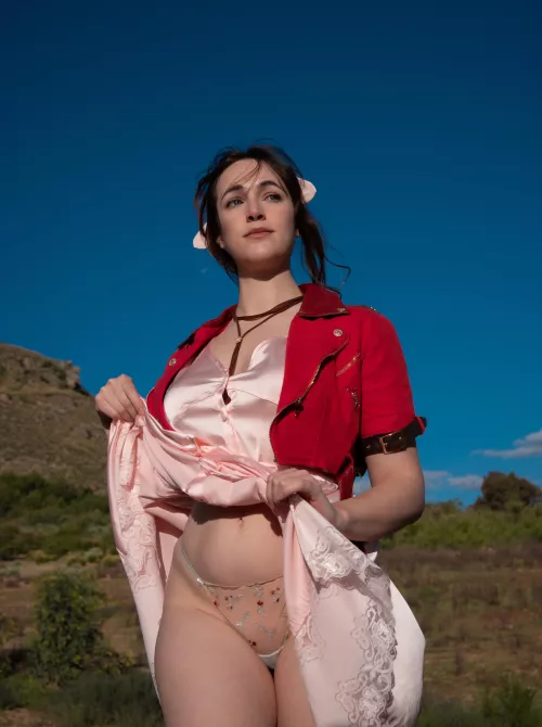 Aerith's way to hide Materia by Milashiroki  by Milashiroki-cos
