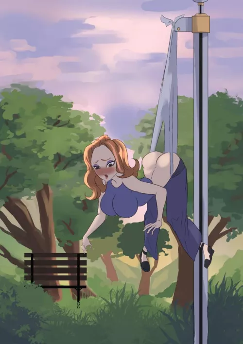 Fiona Dorothea Davenport getting a hanging wedgie. by Christofferborgia05