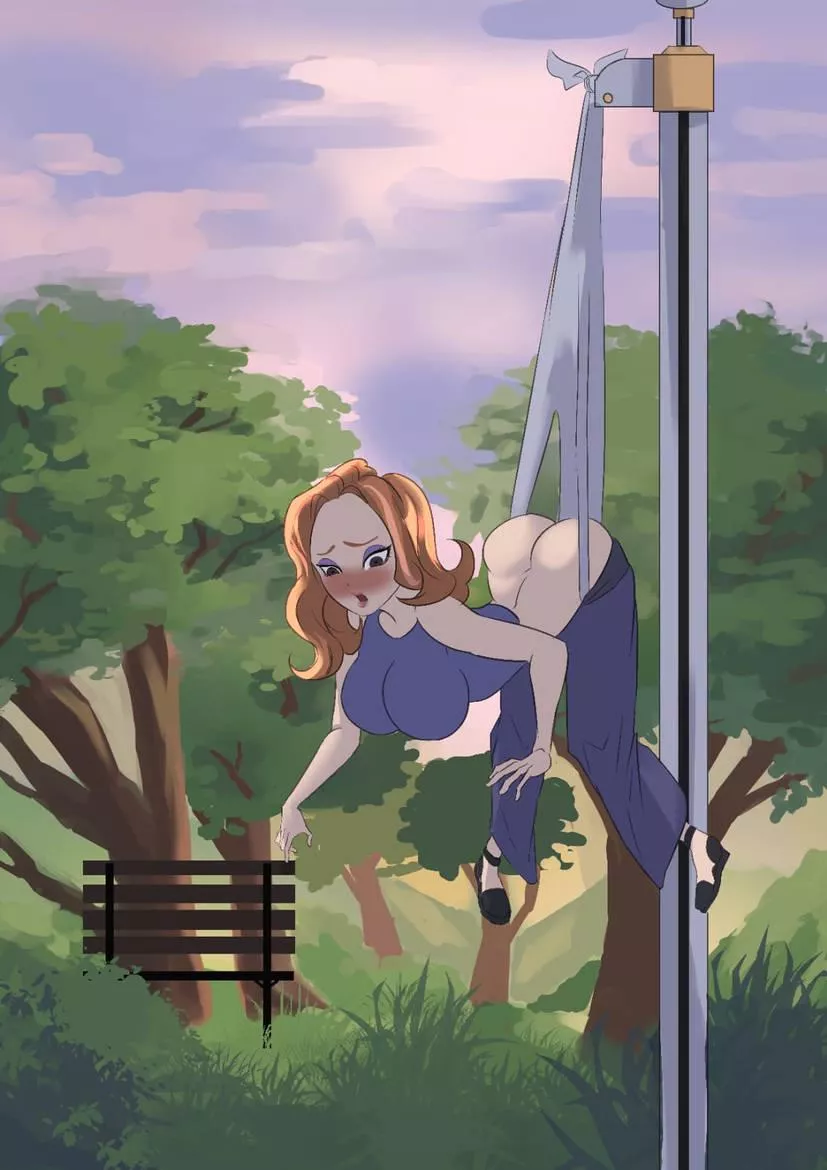 Fiona Dorothea Davenport getting a hanging wedgie. posted by Christofferborgia05