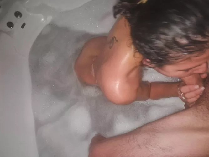 Getting clean together. by yeschefcouple