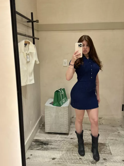 I wore this Tight dress while out shopping by PhDprincess_
