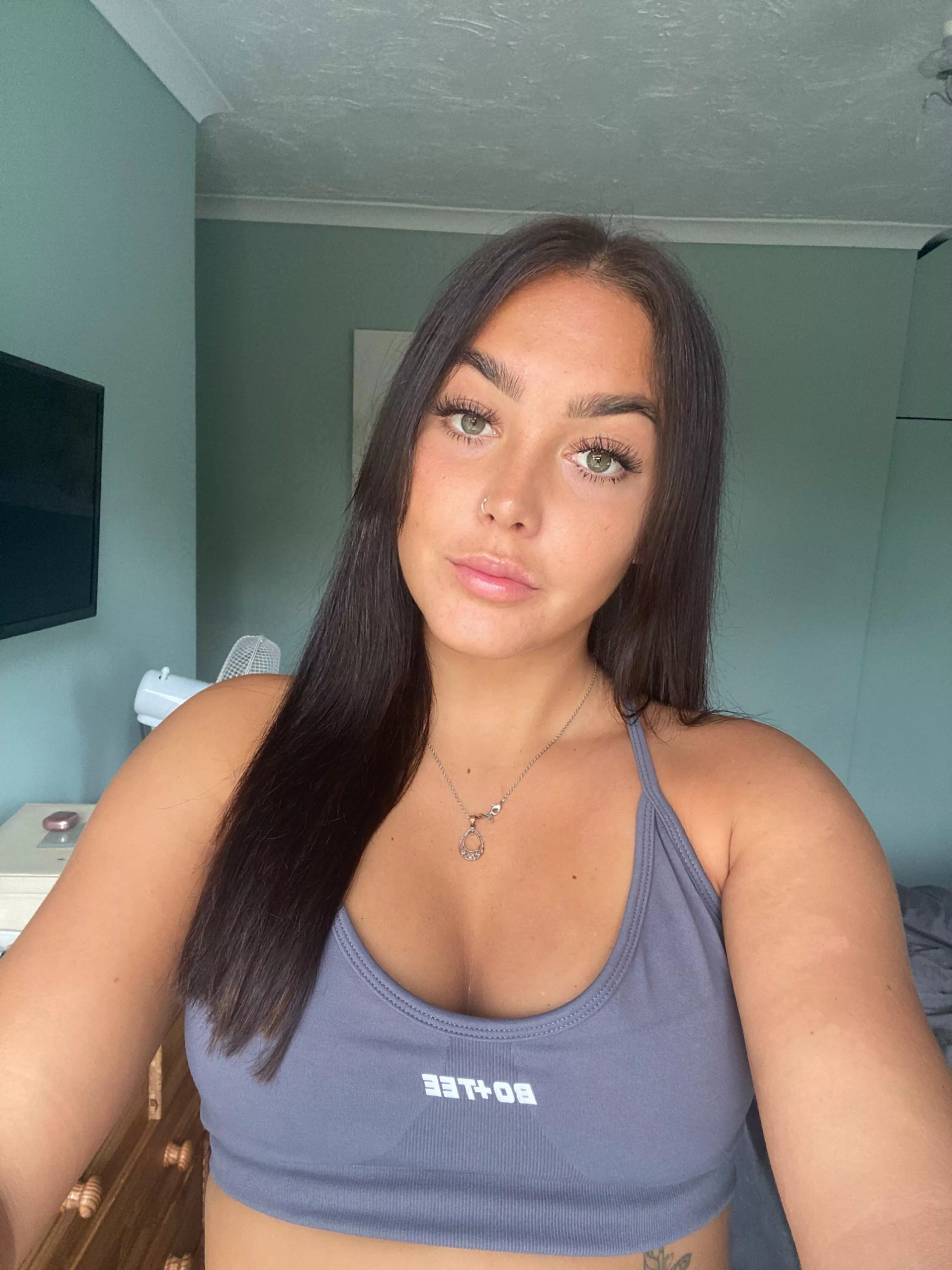 Just a cute selfie before sweating my ass off haha posted by Specific_Business862