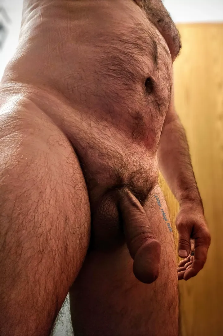 Who's into dadbods and thick dicks? by 40ish_college_dude