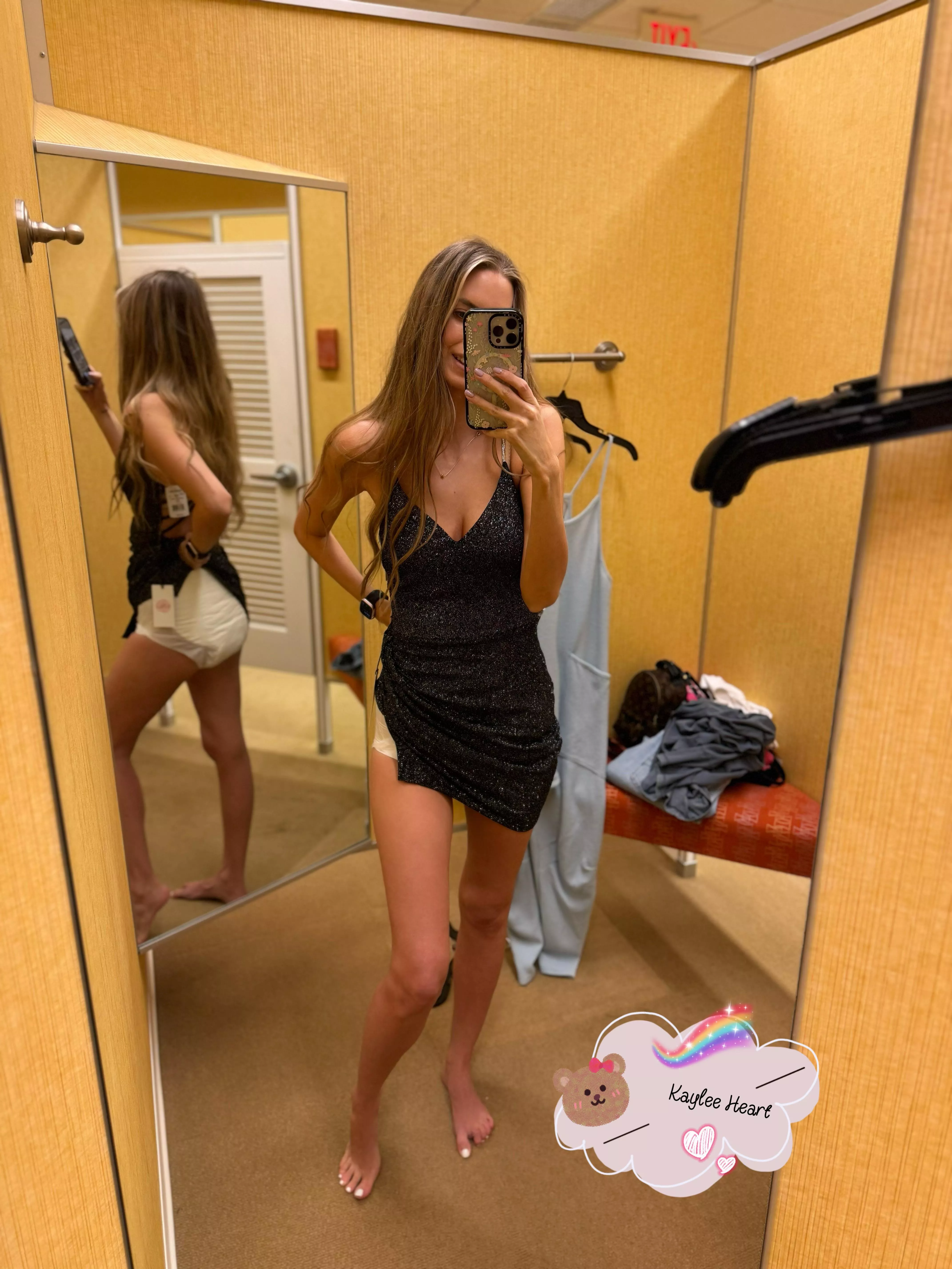 Don’t peek Daddy 🙈  posted by kayleeheartkins