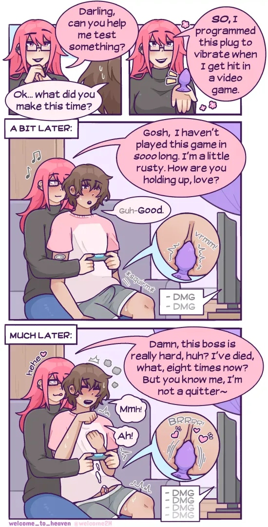 Hmm... I'm starting to think that she's playing bad on purpose 🤭 [OC] posted by Welcome_To_heaven