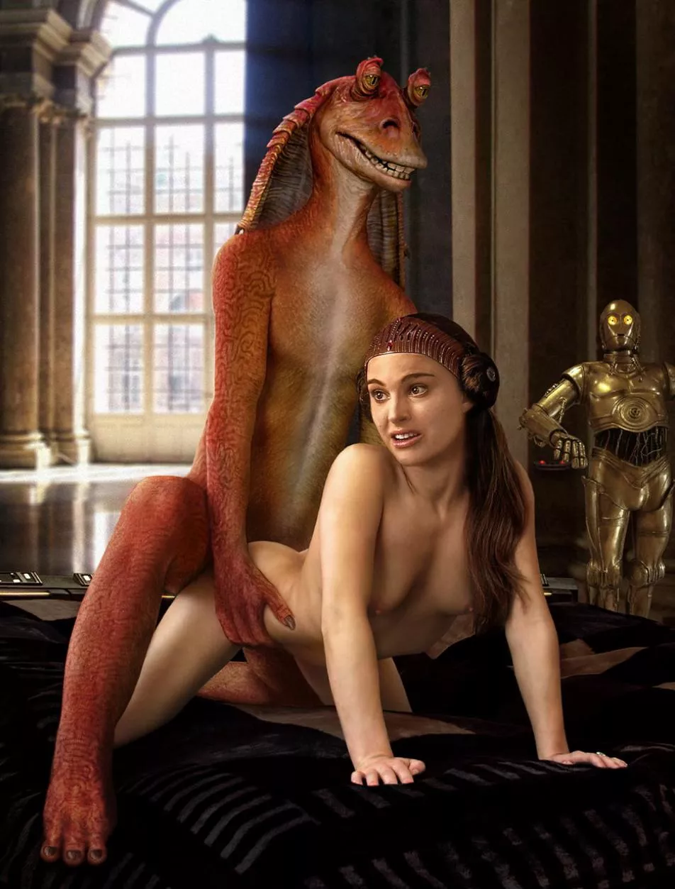 Jar Jar decided to try out Padme for the first time (unknown)  posted by Weird_Collection8621