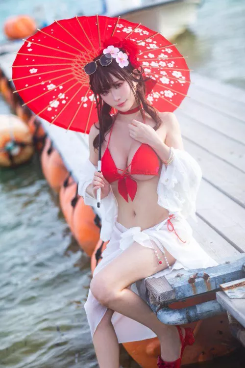 Swimsuit Sakura🌸 cosplay by hakonyanya [Nikke] by Boring_water33
