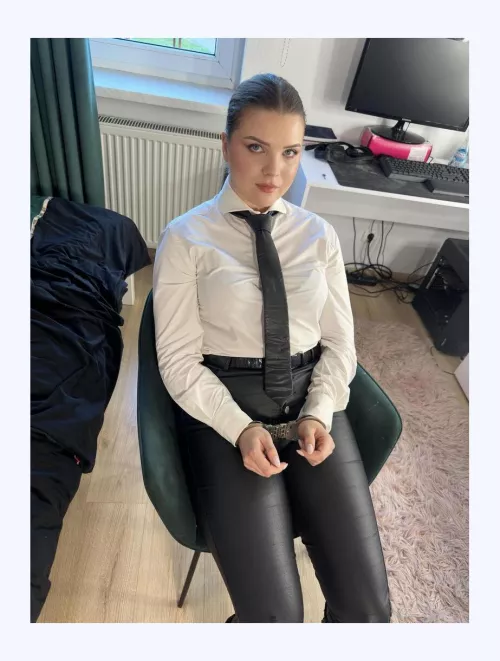 Your fav office girl cufted very strictly by Hot-Pollution5897