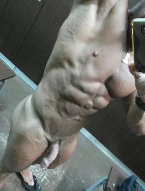 Happy hump day...love showing off in the locker room  by ripped56