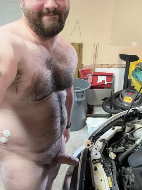 In case you were curious about what’s under the hood 😜 DMs welcomed ladies! by Yycbiguy8