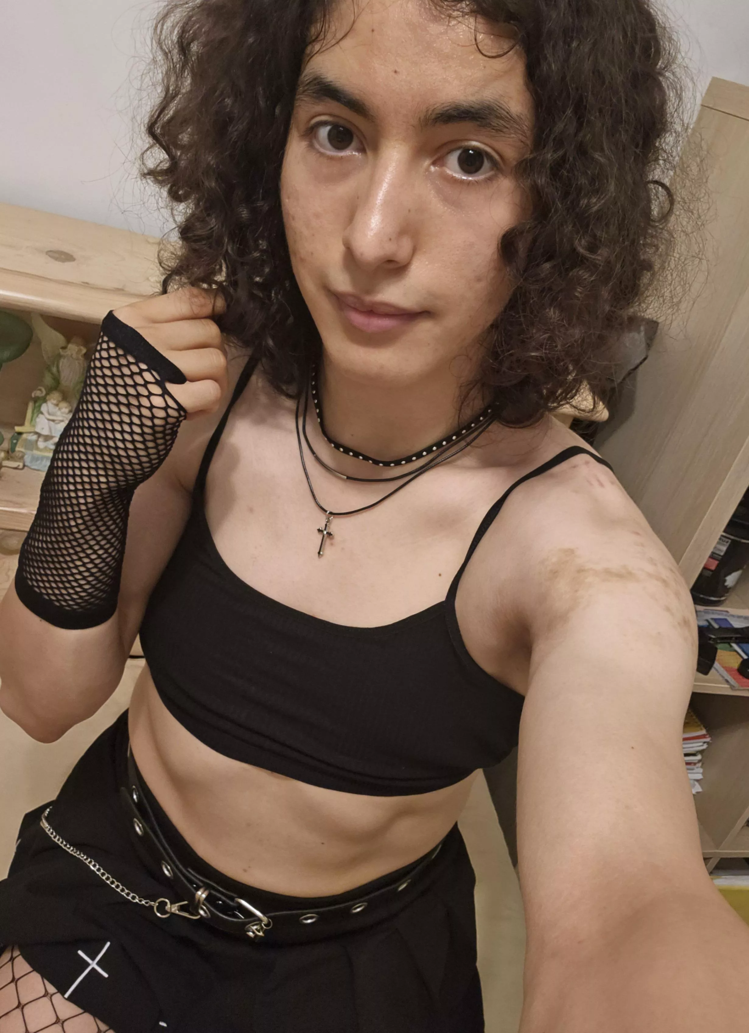 My first attempt at a goth fit 🖤 posted by hi_doodle