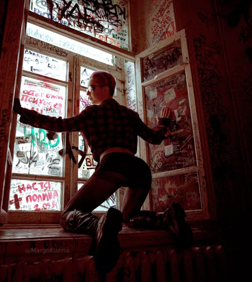 punk tomboy in graffiti light by MargoKuzina