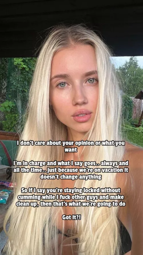 She's in charge.. always  by Captionsforever