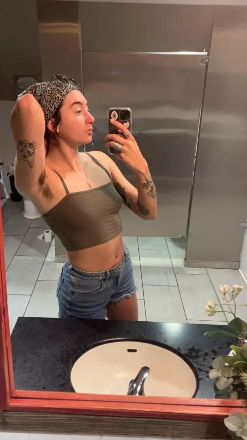 Smooth head, hairy arms, pits, and bush 😈😈  by divine_divinity111