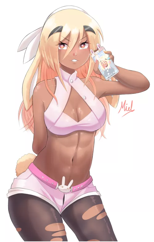 Descrete Bunny Gal (by me) by Burniel409