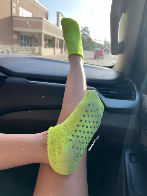 Dirty fuzzy socks 💚 by badbitchtoez