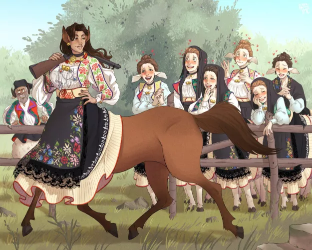 italian centauress by McPussyMeal23