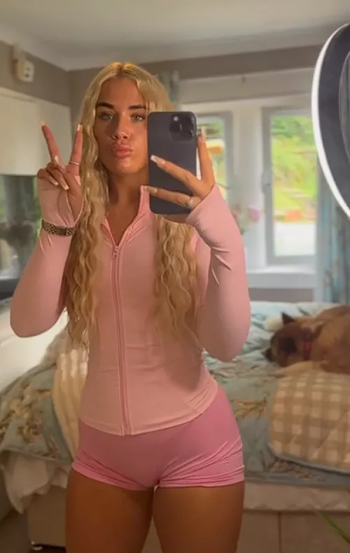 Pink tights are definitely cute by No-Gas7379