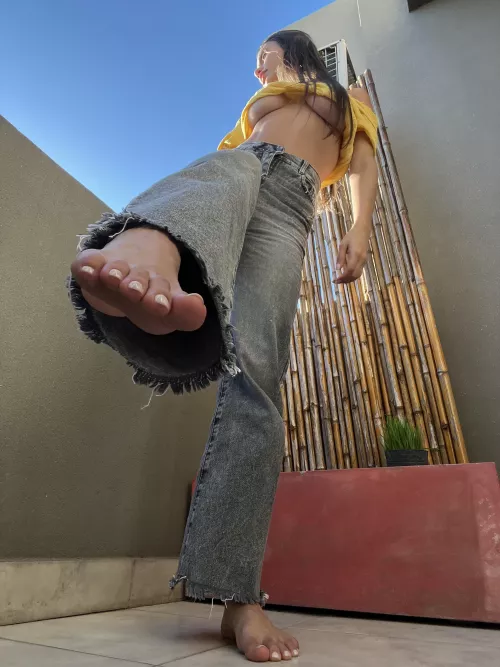 Since you’re on your knees begging, go ahead and clean them. by sexyemma07